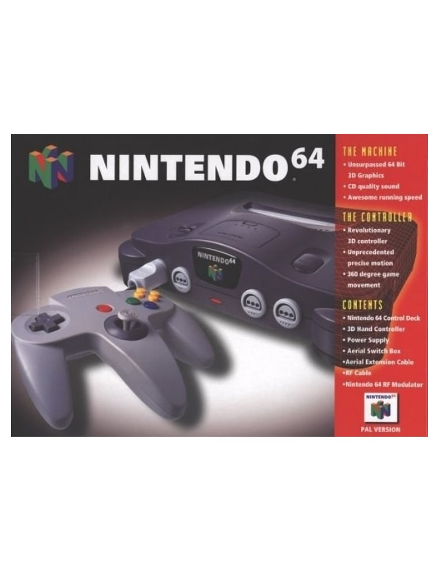 NINTENDO 64 - EN BOITE - MANETTE ROUGE