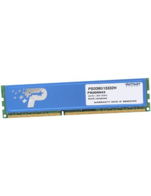 BARRETTE MEMOIRE VIVE 8GO RAM DDR3 PC3-10600U PATRIOT PSD38G13332H DIMM PC BUREAU
