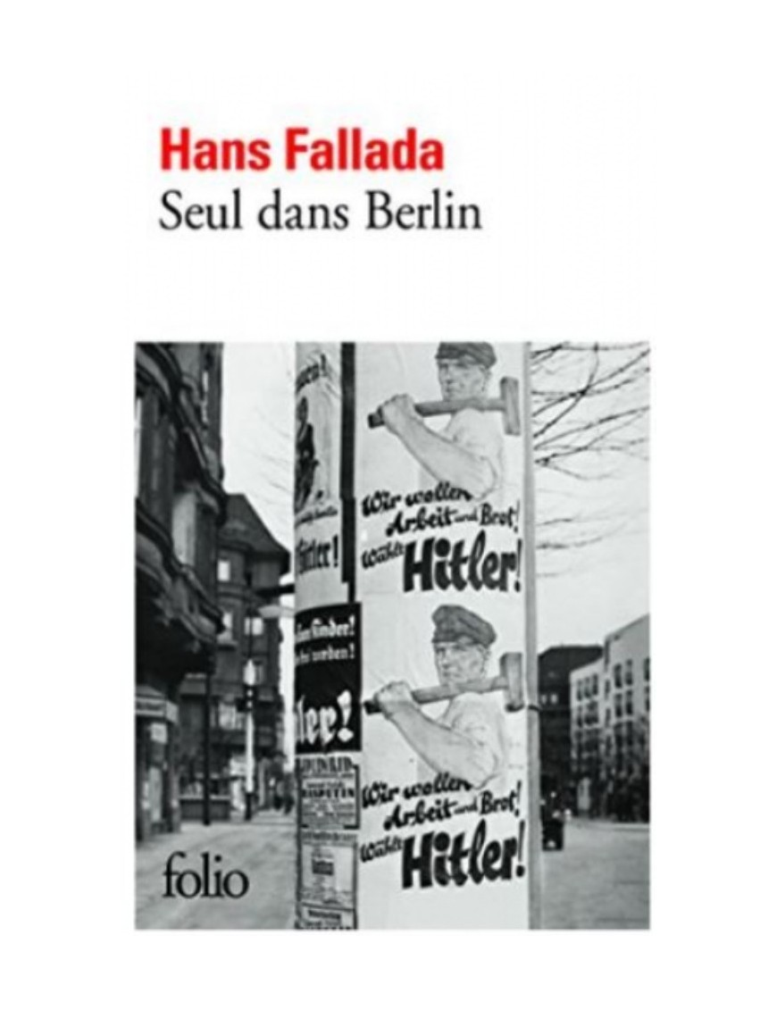 LIVRE SEUL DANS BERLIN