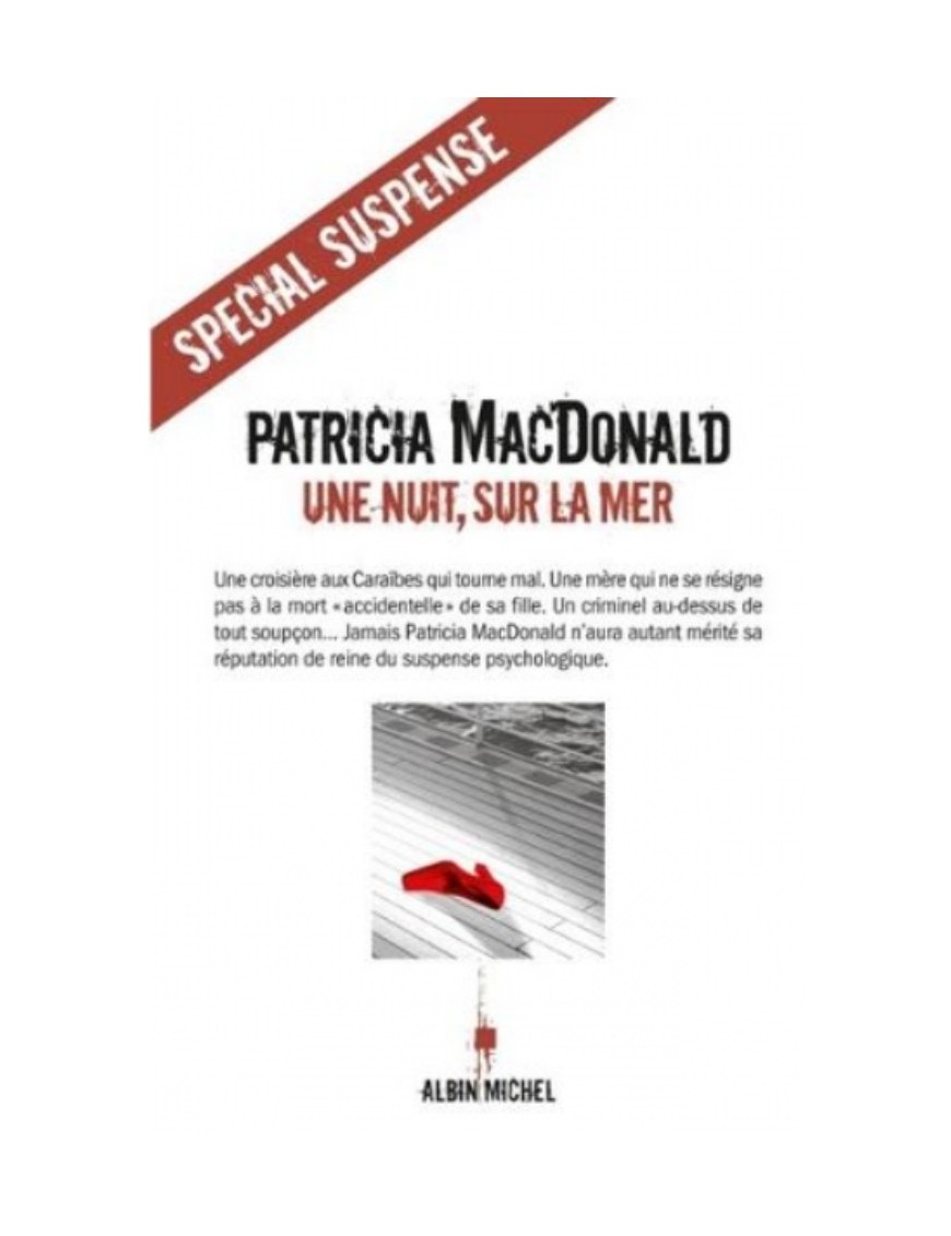 LIVRE UNE NUIT SUR LA MER - PATRICIA MACDONALD