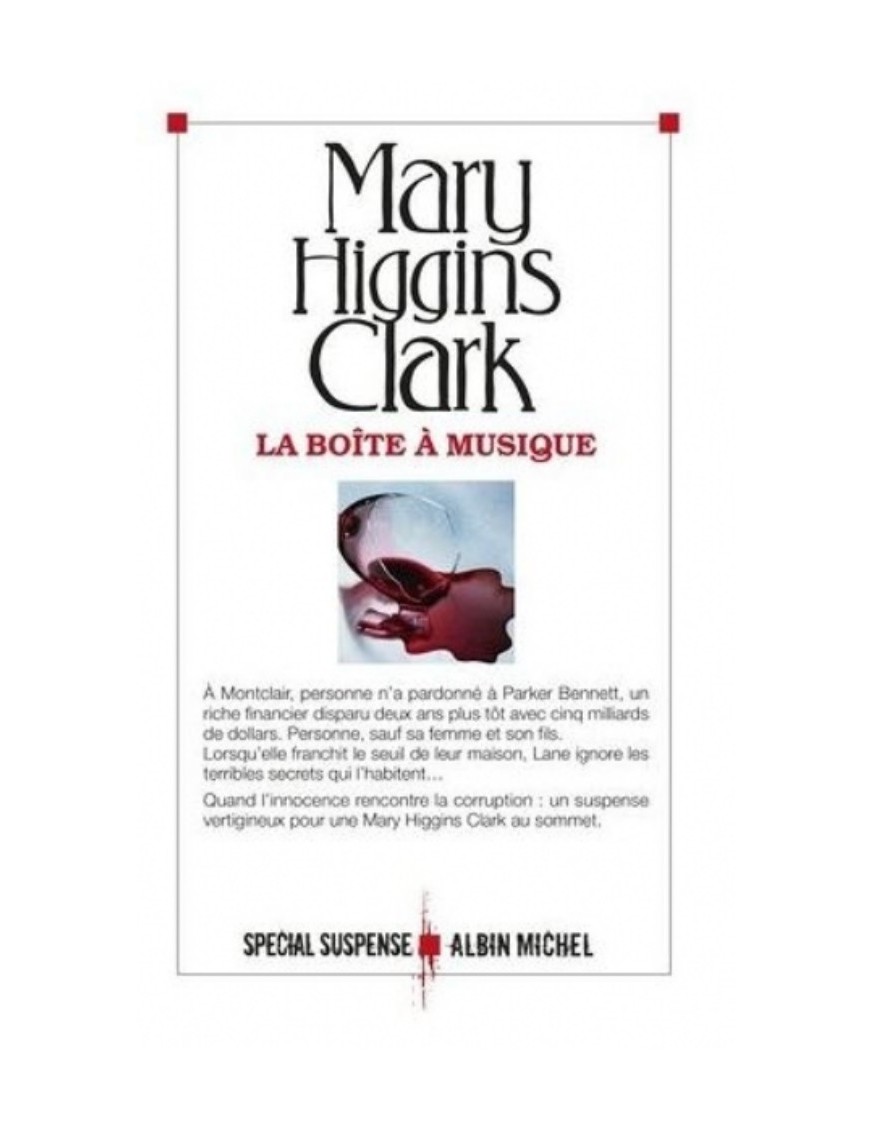 LIVRE LA BOITE A MUSIQUE - MARY HIGGINS CLARK 
