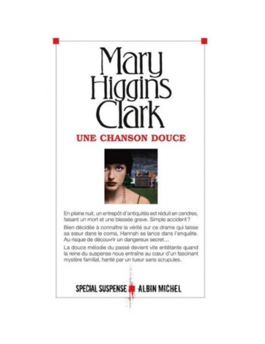 LIVRE UNE CHANSON DOUCE - MARY HIGGINS CLARK 