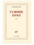LIVRE UN HOMME EFFACE - ALEXANDRE POSTEL