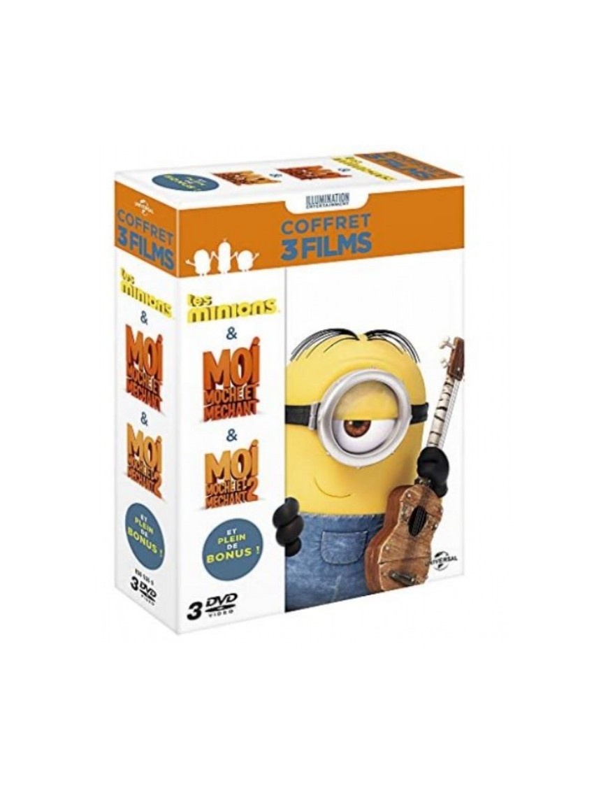 COFFRET LES MINIONS + MOI, MOCHE ET MECHANT 1 & 2