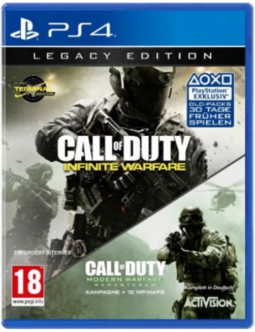 JEU PS4 CALL OF DUTY INFINITE WARFARE EDITION LEGACY [CODE MODERN WARFARE NON INCLU]