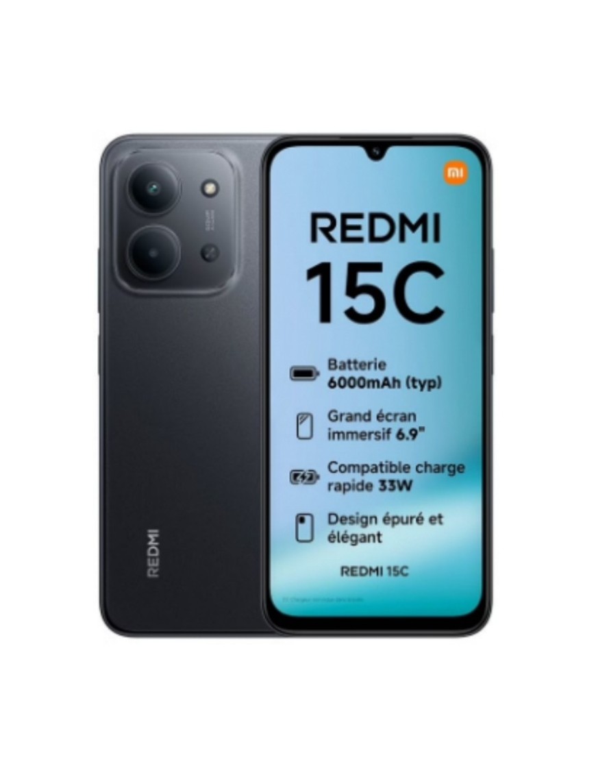 XIAOMI REDMI 15C 256GO DUALSIM NOIR