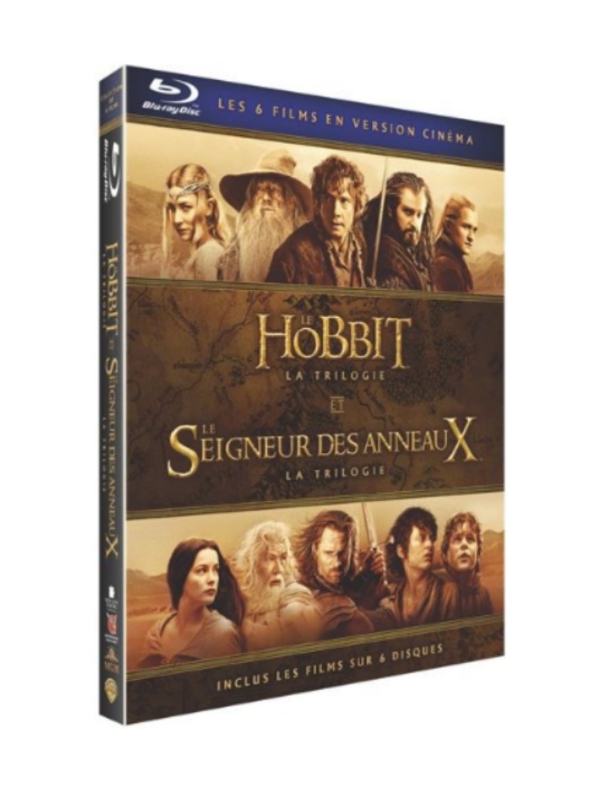 BLURAY LE HOBBIT : LA TRILOGIE + LE SEIGNEUR DES ANNEAUX : LA TRILOGIE