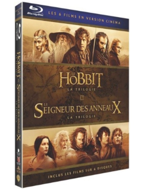 BLURAY LE HOBBIT : LA TRILOGIE + LE SEIGNEUR DES ANNEAUX : LA TRILOGIE