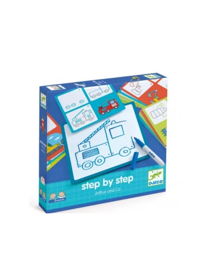 JEU APPRENDRE A DESSINER STEP BY STEP ARTHUR AND CO