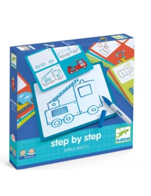 JEU APPRENDRE A DESSINER STEP BY STEP ARTHUR AND CO