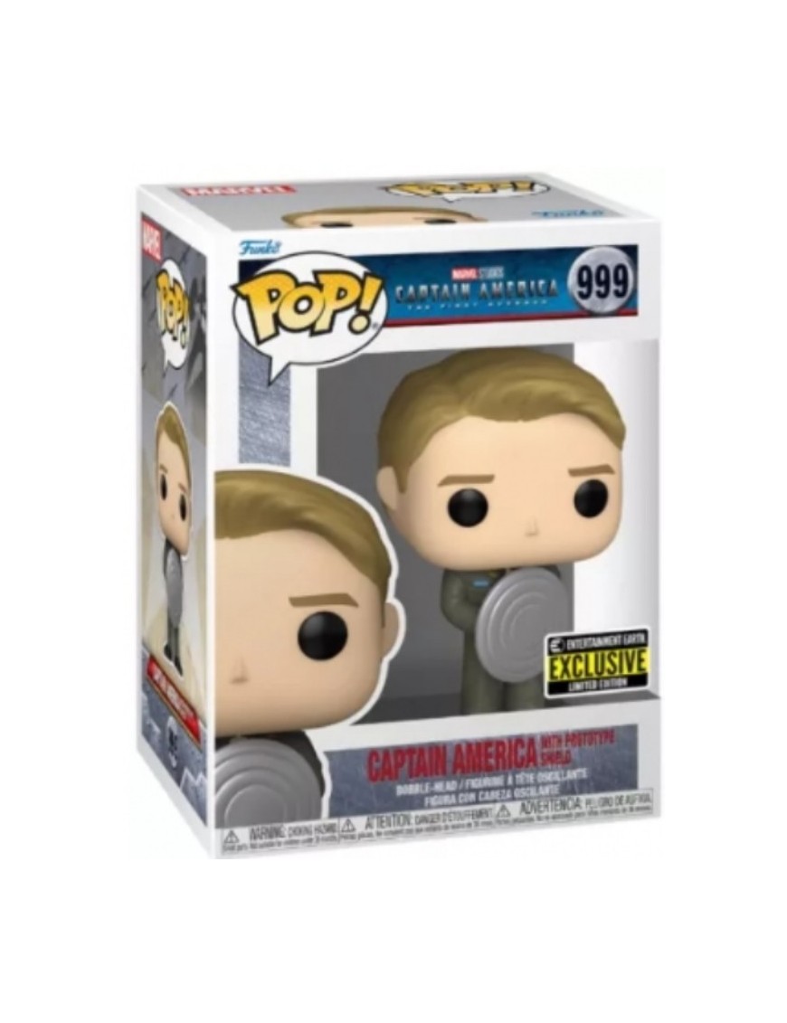 FIGURINE POP CAPTAIN AMERICA THE FIRST AVENGER 999 - CAPTAIN AMERICA WITH PROTOTYPE SHIELD