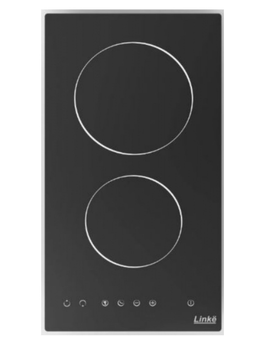 TABLE DE CUISSONV 2 FOYERS RADIANTS VITROCERAMIQUE LINKE LKDVSTCC 2700-3300W