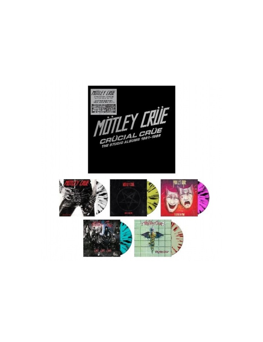 COFFRET VINYLE CRUCIAL CRUE - THE STUDIO ALBUMS 1981-1989