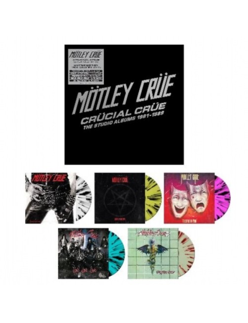 COFFRET VINYLE CRUCIAL CRUE - THE STUDIO ALBUMS 1981-1989