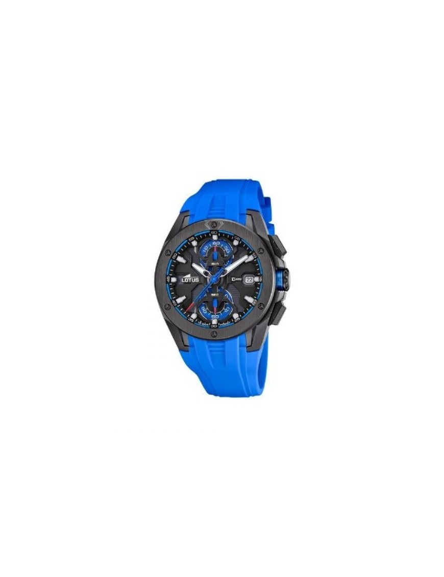 MONTRE ACIER CHRONOGRAPHE LOTUS 16907 CAB.CRONO ACE.COR.ESF.NE/AZ.