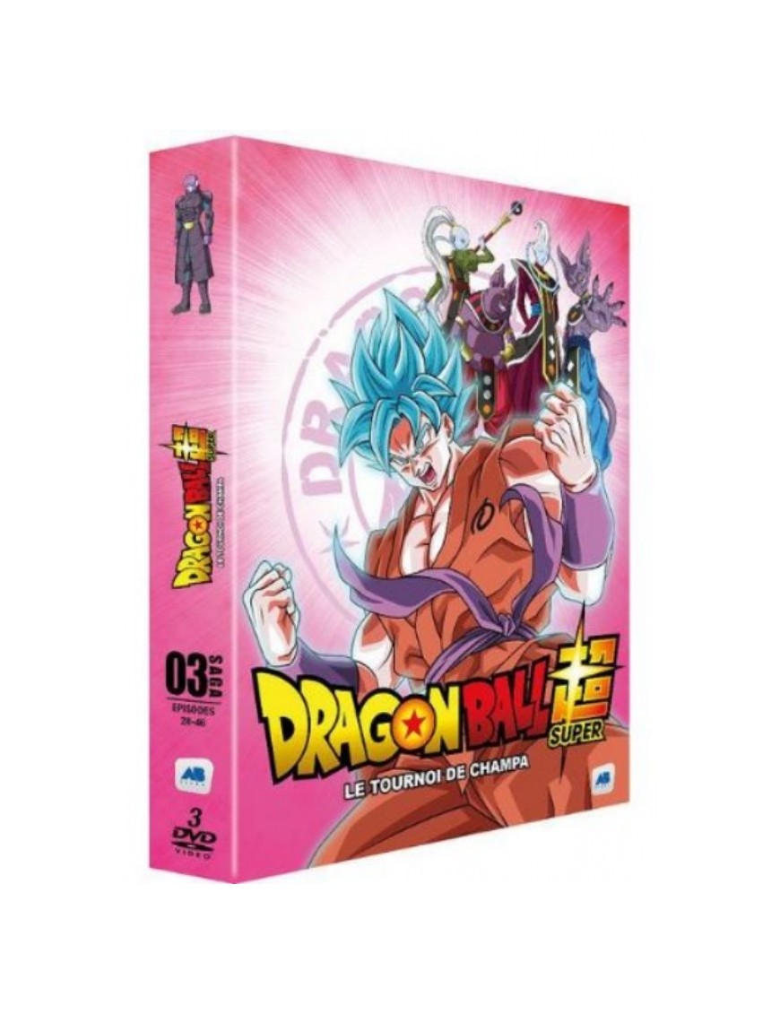COFFRET DVD DRAGON BALL SUPER - SAGA 3 « LE TOURNOI DE CHAMPA» - EPISODES 28-46