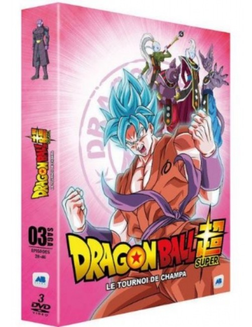 COFFRET DVD DRAGON BALL SUPER - SAGA 3 « LE TOURNOI DE CHAMPA» - EPISODES 28-46