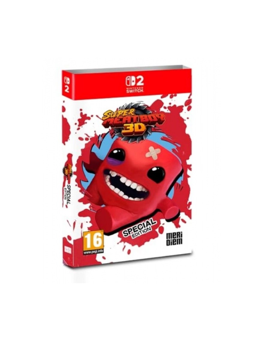 JEU SWITCH 2 SUPER MEAT BOY 3D - SPECIAL EDITION