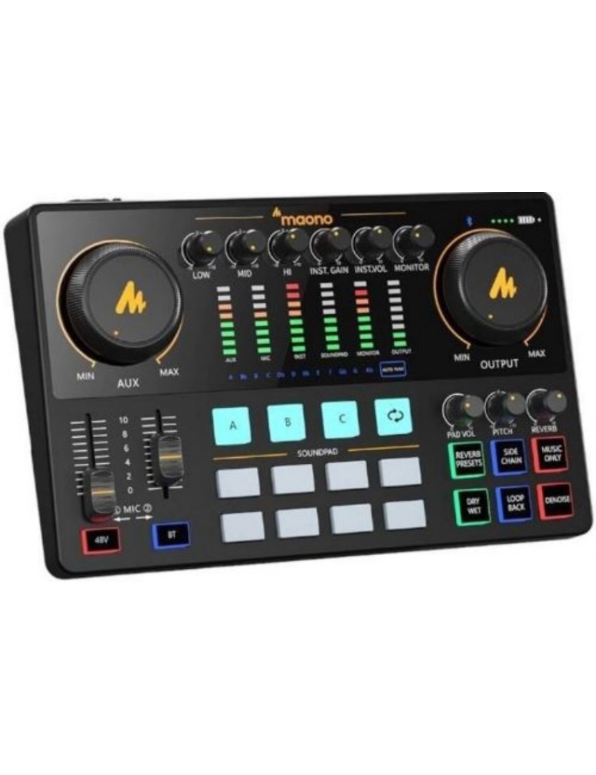 TABLE DE MIXAGE MAONO AME2 CARTE SON BLUETOOTH 4.2 USB-C, NOIR (AME2) 