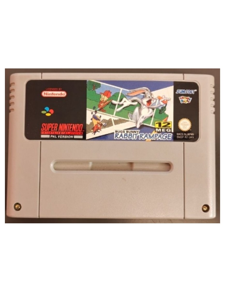 JEU SNES BUGS BUNNY RABBIT RAMPAGE SANS BOITE