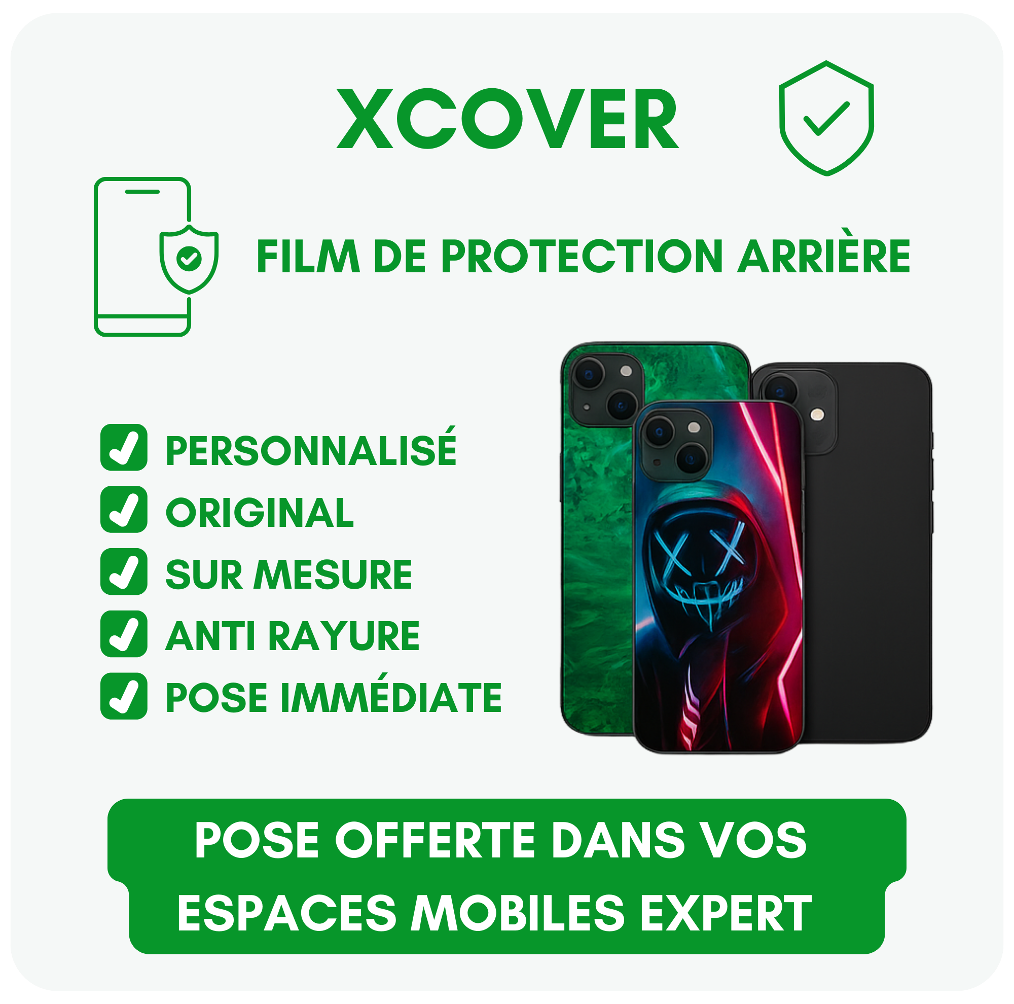 XCOVER – Film de protection arrière