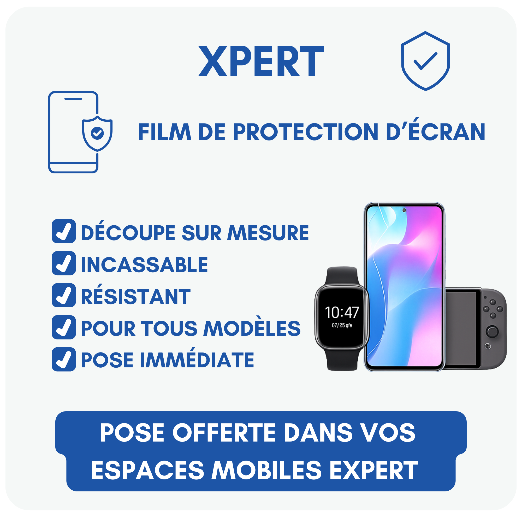 XPERT – Film de protection d’écran